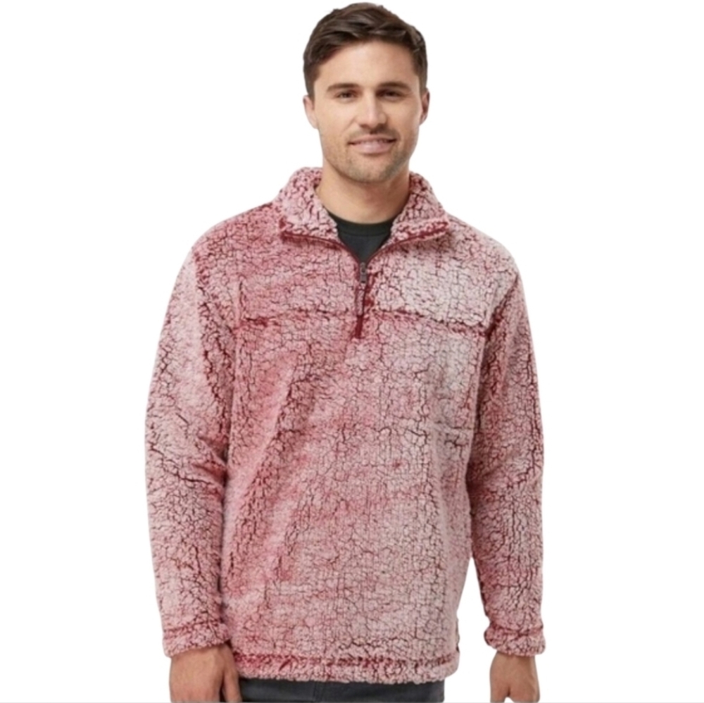 Boxercraft Quarter Zip 2-Tone Sherpa Fleece Pullover